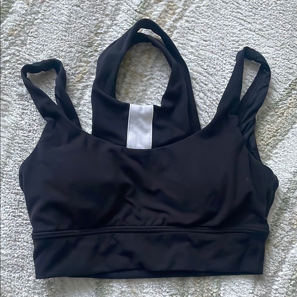 BuffBunny Black and White Sports Bra